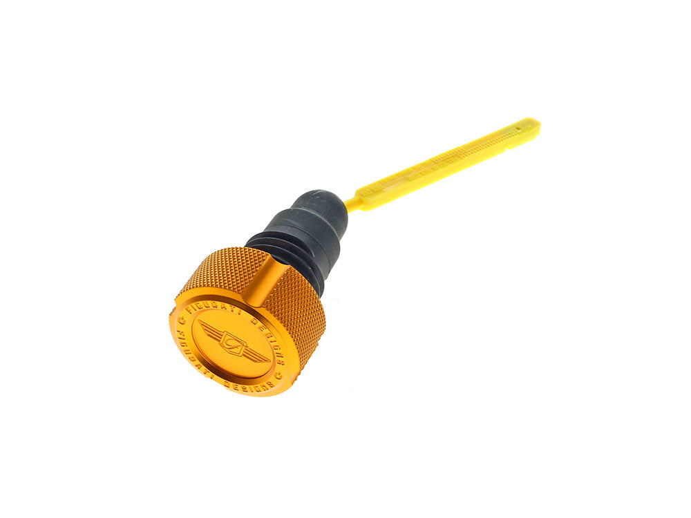 Figurati Designs FIG-FD01-MAGDSTC-KN-GOLD Magnetic Dipstick Gold for Harley-Davidson Touring 07-16