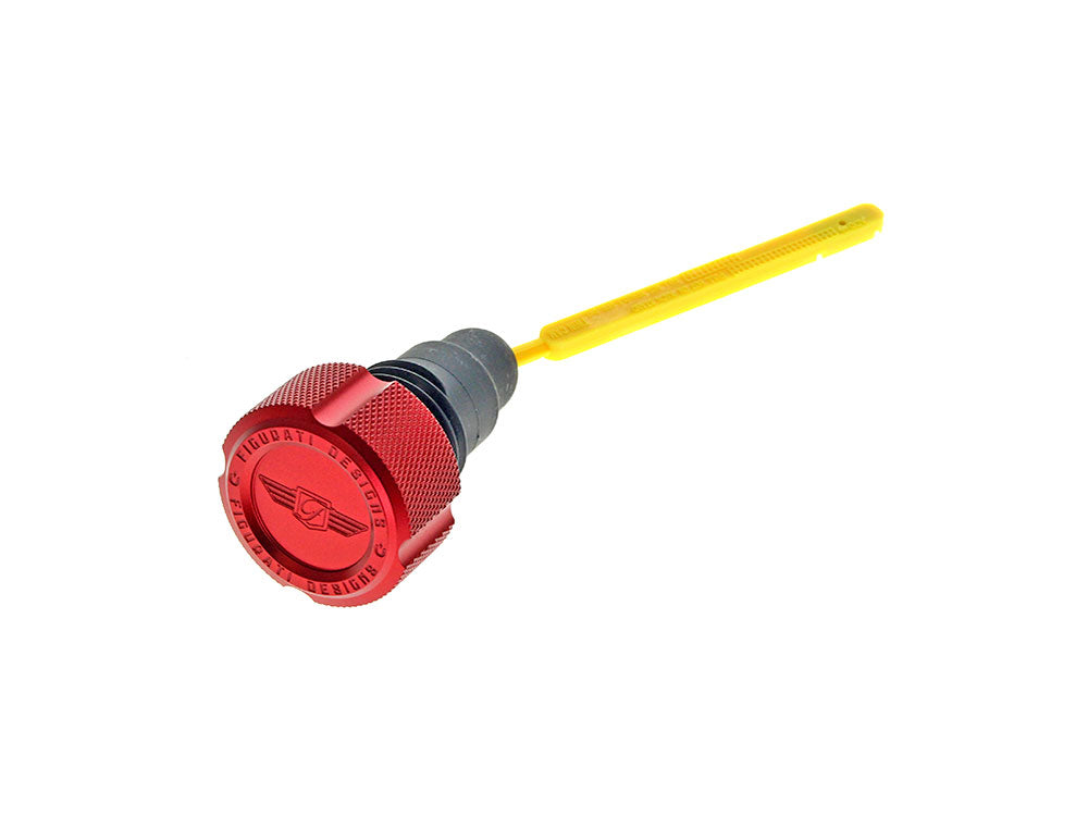 Figurati Designs FIG-FD01-MAGDSTC-KN-RED Magnetic Dipstick Red for Harley-Davidson Touring 07-16