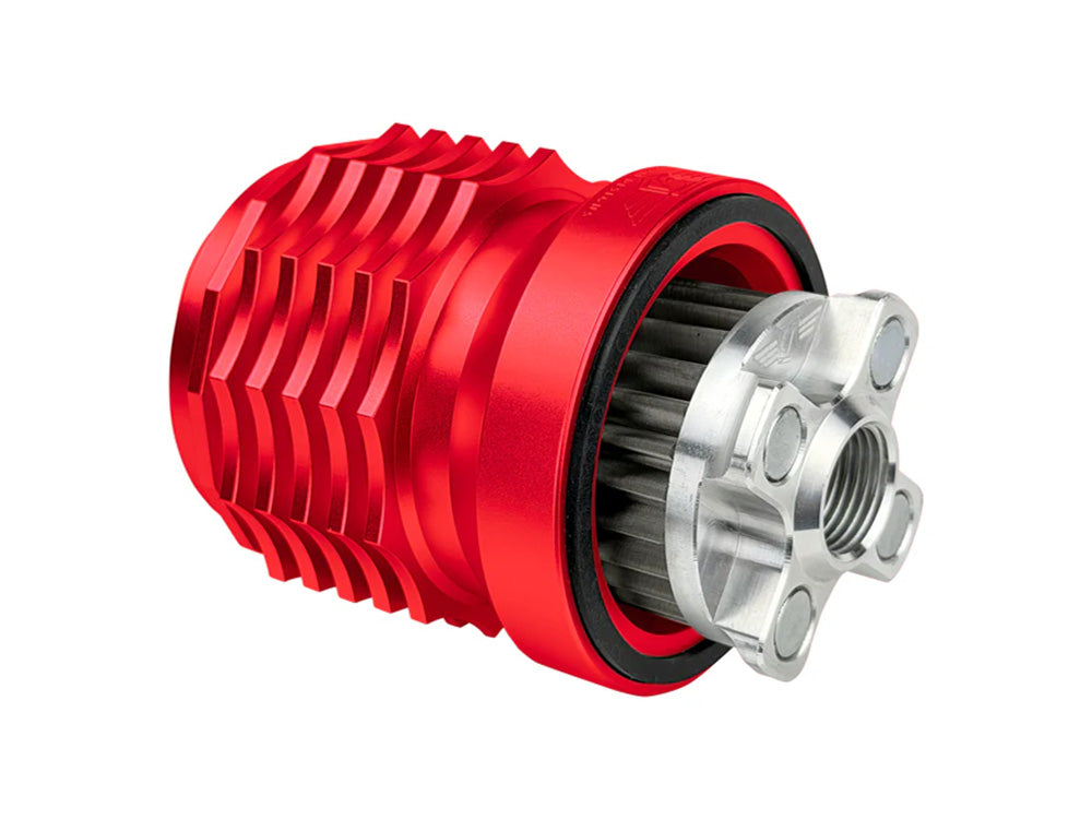 Figurati Designs FIG-FDP01-OILFIL-R Magnetic Reusable Oil Filter Red for Harley-Davidson Milwaukee Eight 17-Up/Twin Cam 99-17/Evolution 84-99/Sportster 84-21