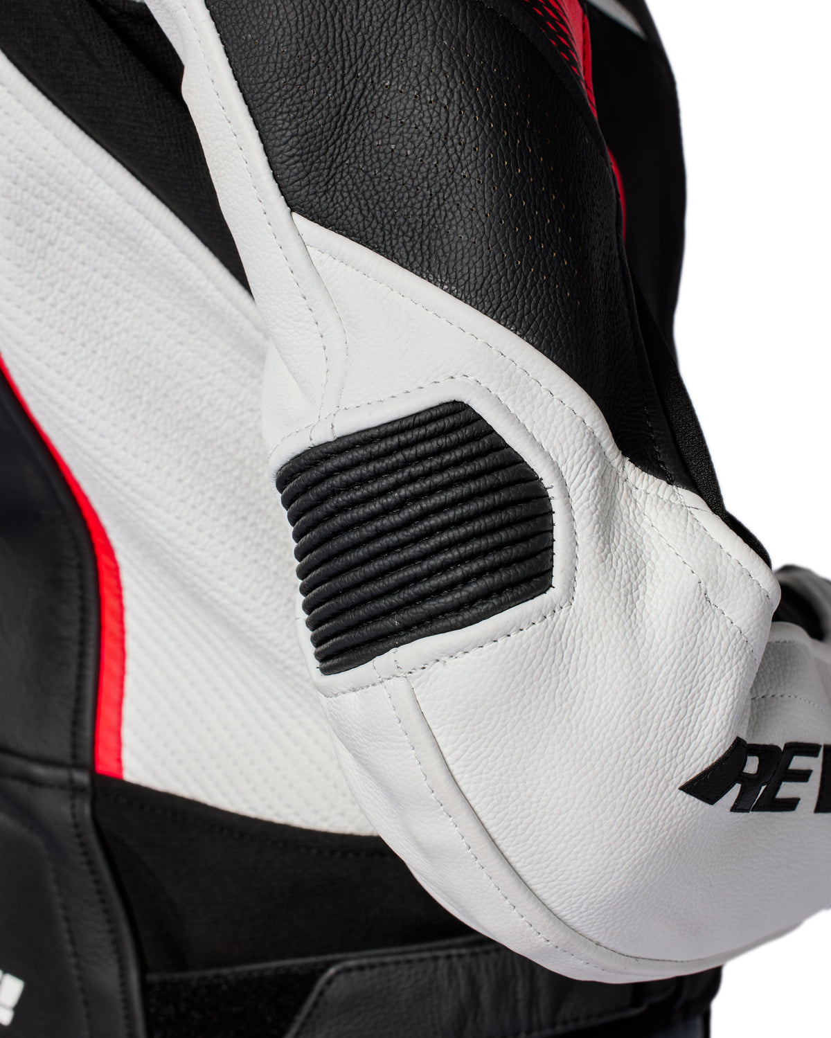 REV'IT! Xena 4 White/Neon Red Womens Leather Jacket