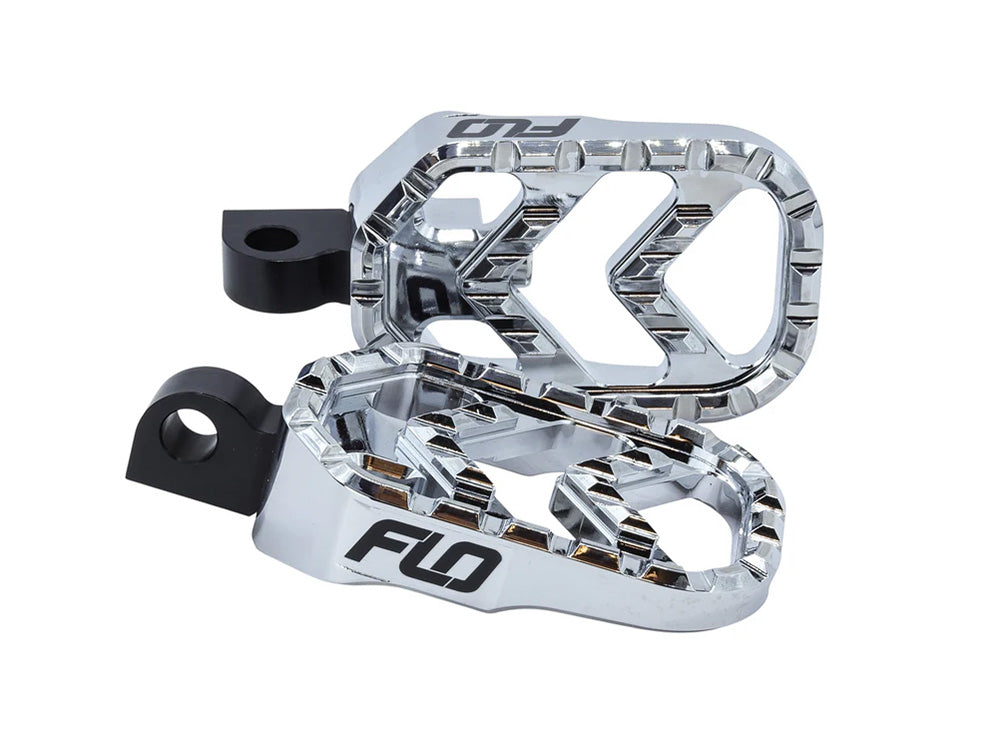 Flo Motorsports FLO-V-800CR Savage Series Footpegs w/H-D Male Mount Chrome