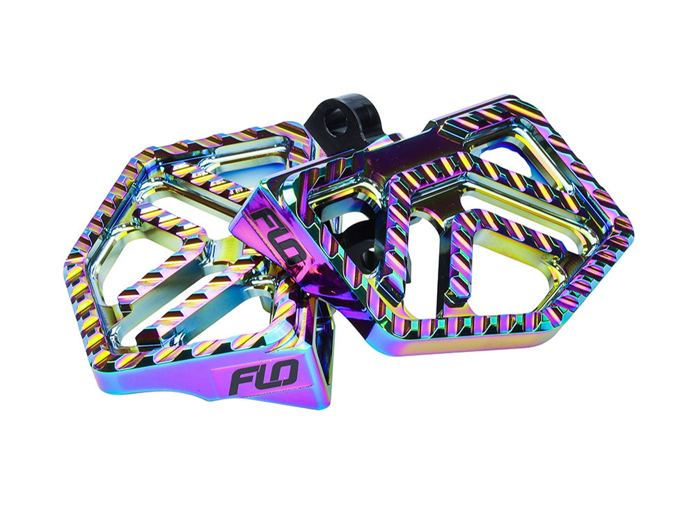 Flo Motorsports FLO-V-800V4JET Savage Series Mini Floorboards w/H-D Male Mount Jet Fuel