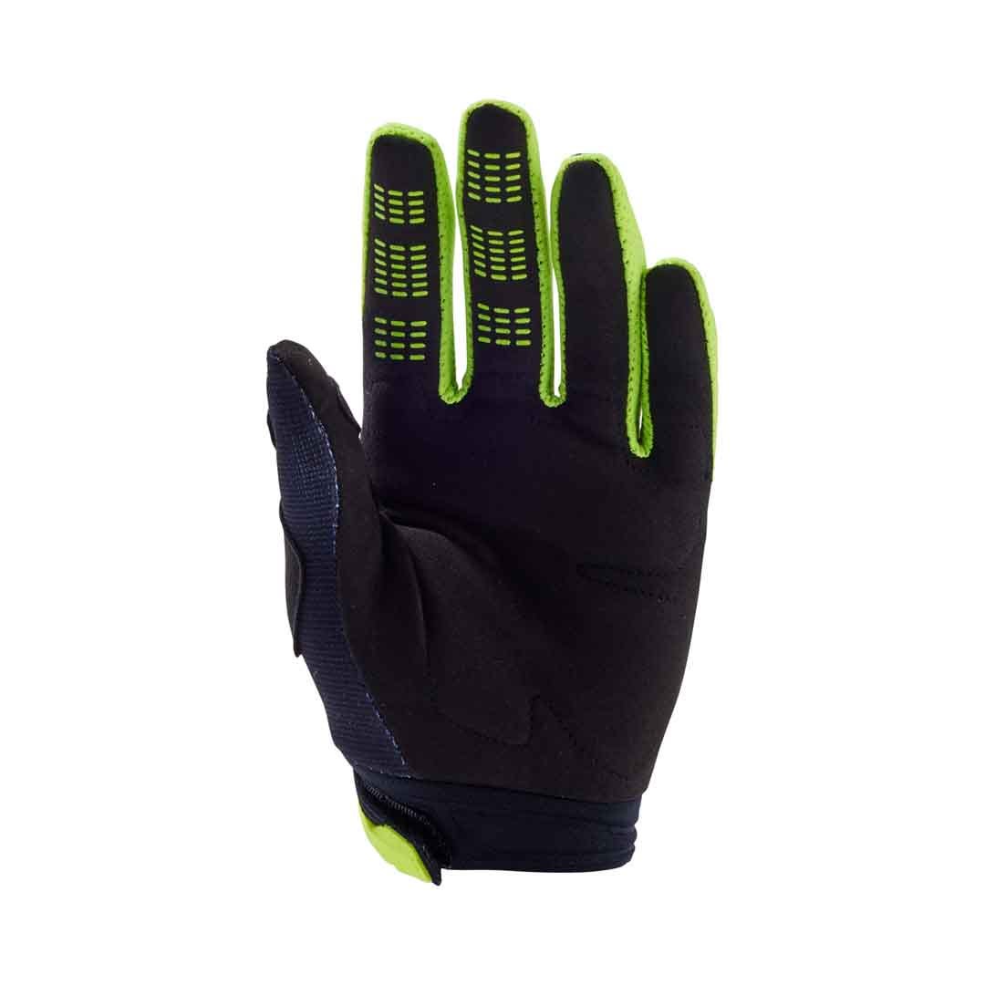 Fox 180 Flora Black/Yellow Youth Girls Gloves