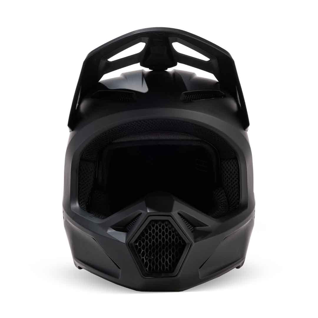 Fox V1 Solid Matte Black Youth Helmet