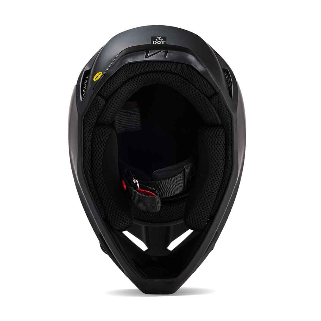 Fox V1 Solid Matte Black Youth Helmet