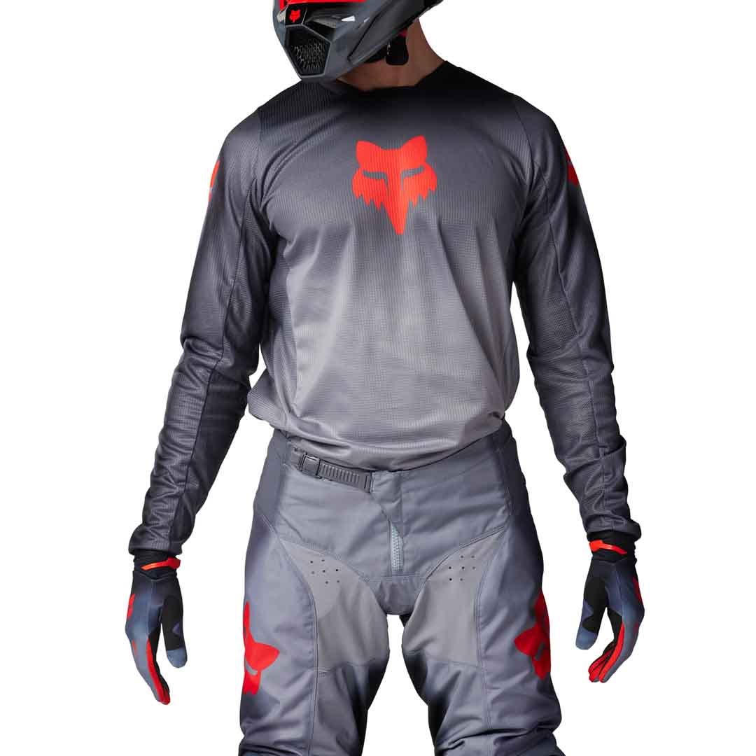 Fox 180 Interfere Grey/Red Jersey