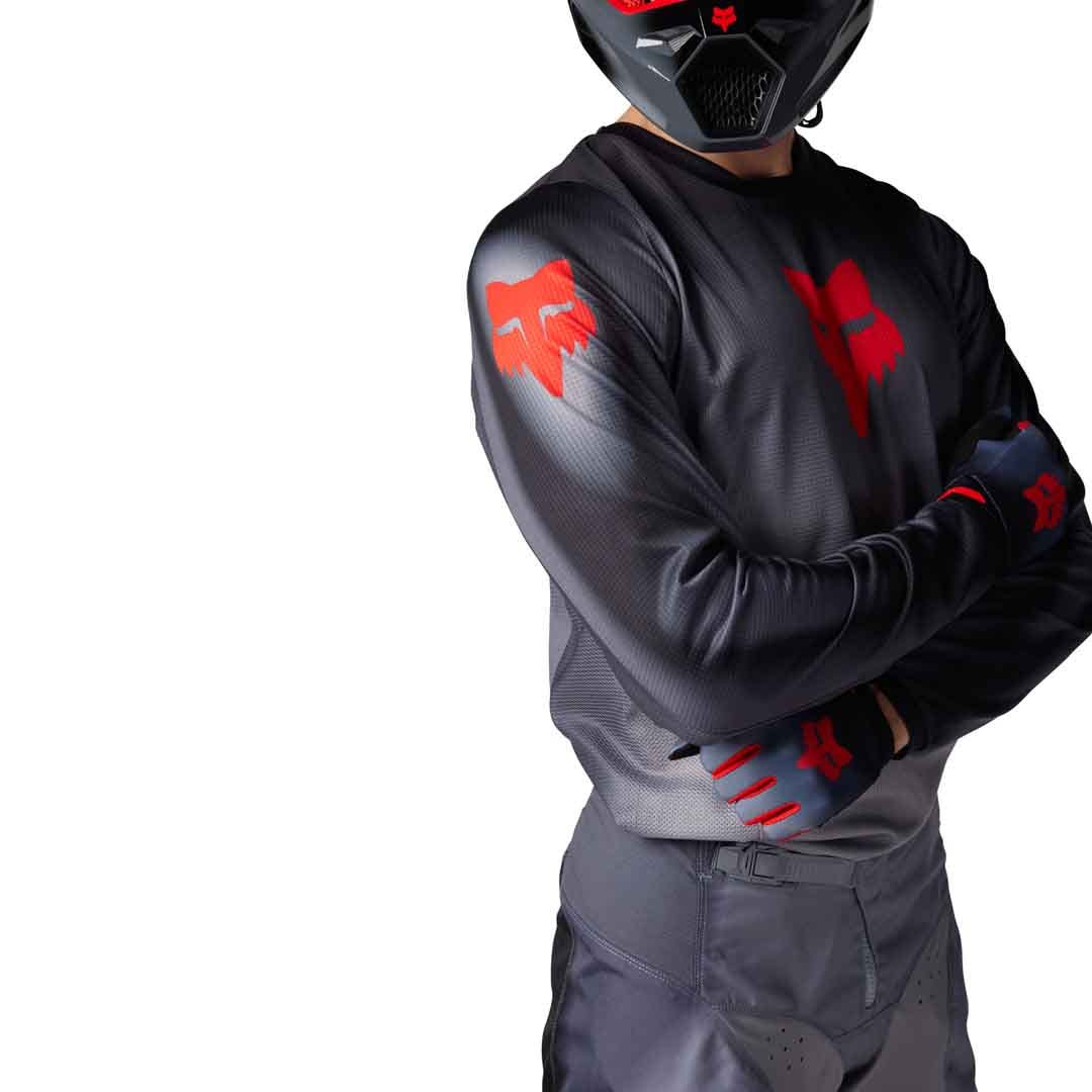 Fox 180 Interfere Grey/Red Jersey