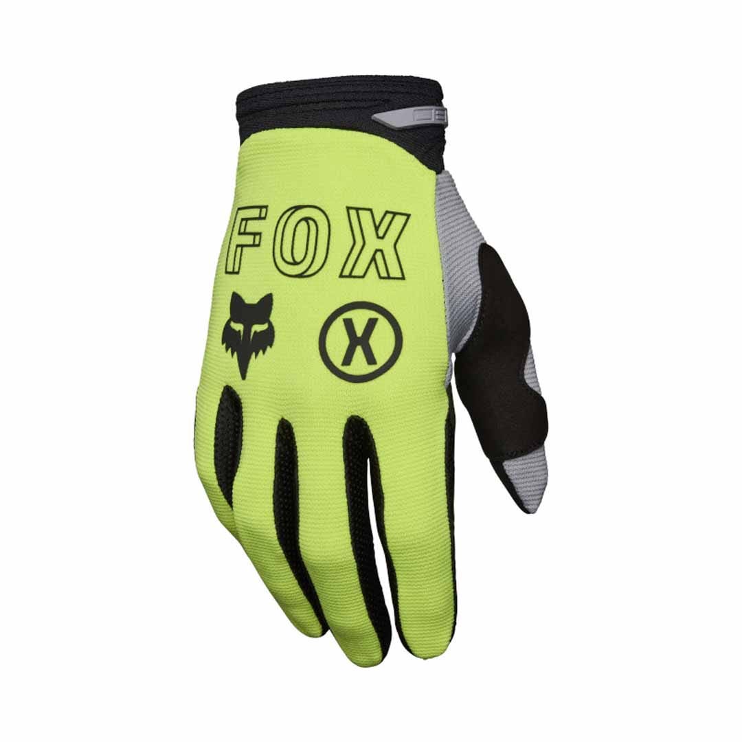 Fox 180 Flow Fluro Yellow Gloves