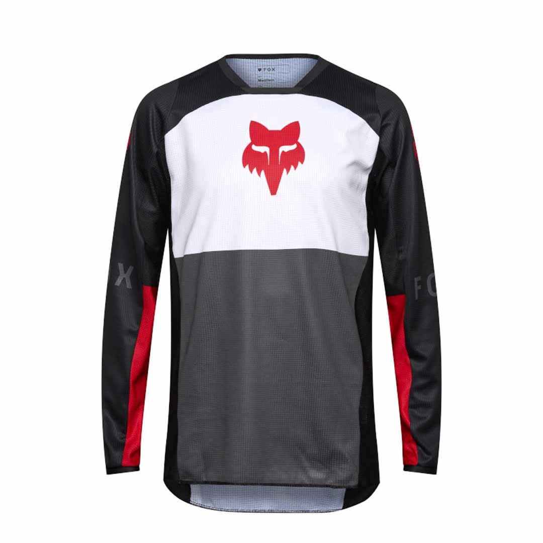 Fox 180 Flow White/Red Jersey