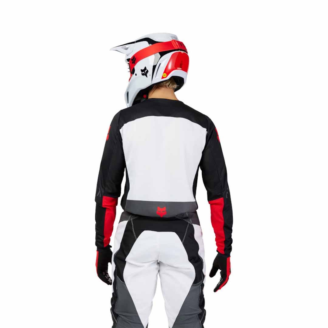 Fox 180 Flow White/Red Jersey