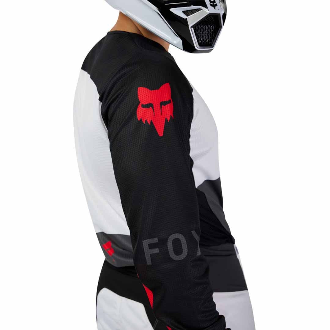 Fox 180 Flow White/Red Jersey