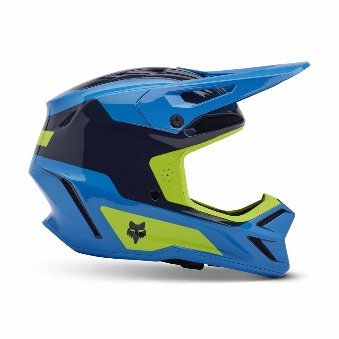 Fox V3 Impresion True Blue Youth Helmet