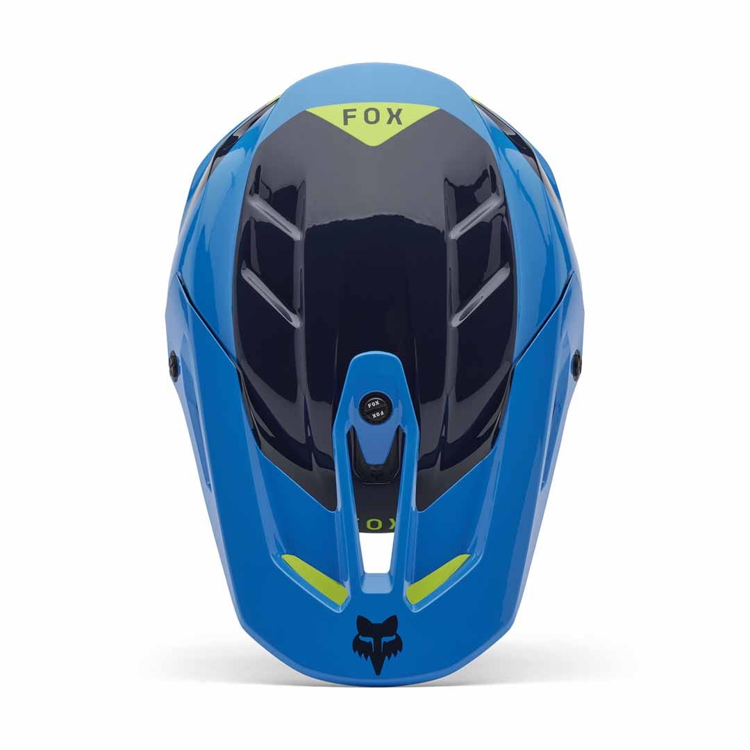 Fox V3 Impresion True Blue Youth Helmet