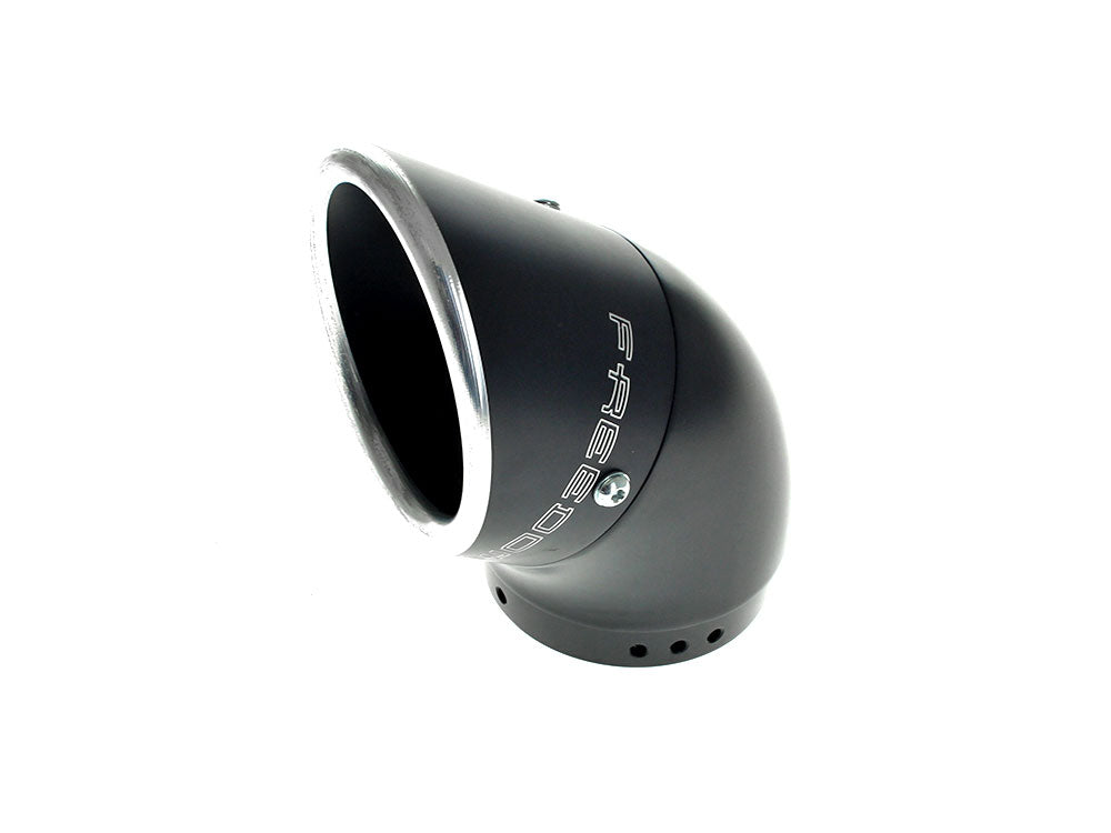 Freedom Performance FPE-AC00236 4.5" Turnout Billet End Cap w/Billet Elbow Black