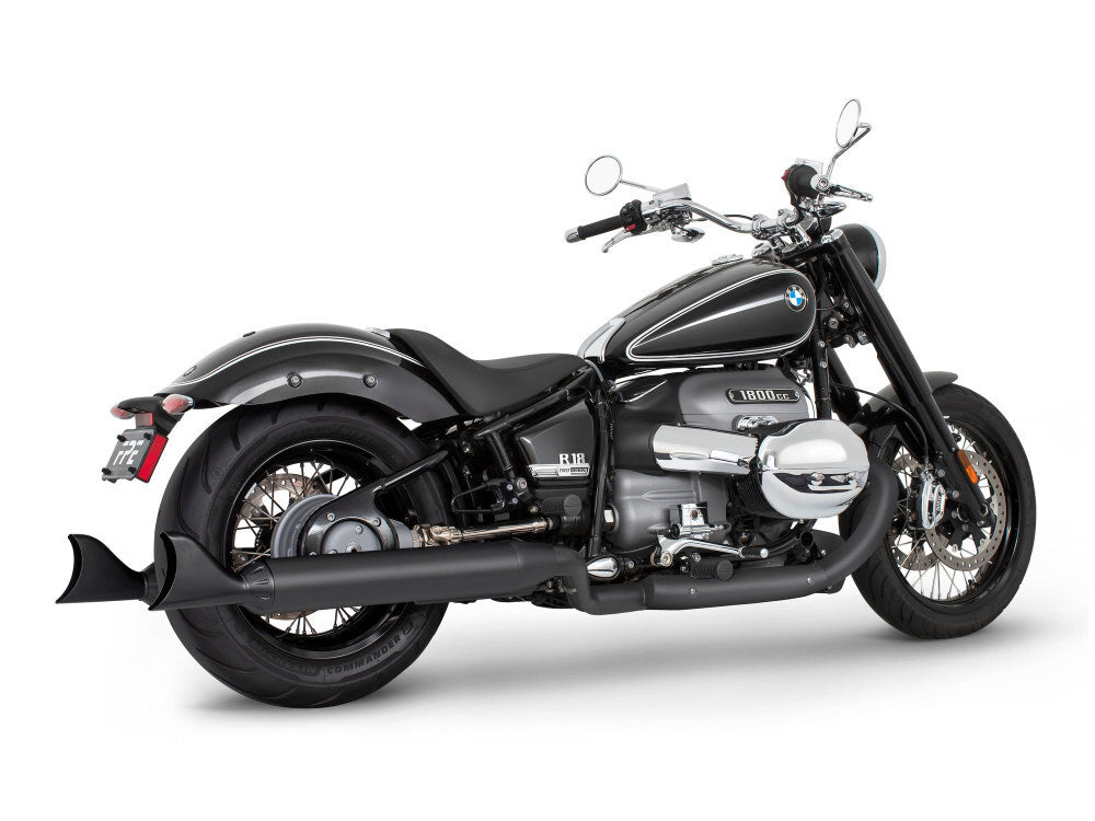Freedom Performance FPE-BM00183 Two-Step 4.5" Slip-On Mufflers Black w/Sharktail Tips for BMW R-18 21-Up