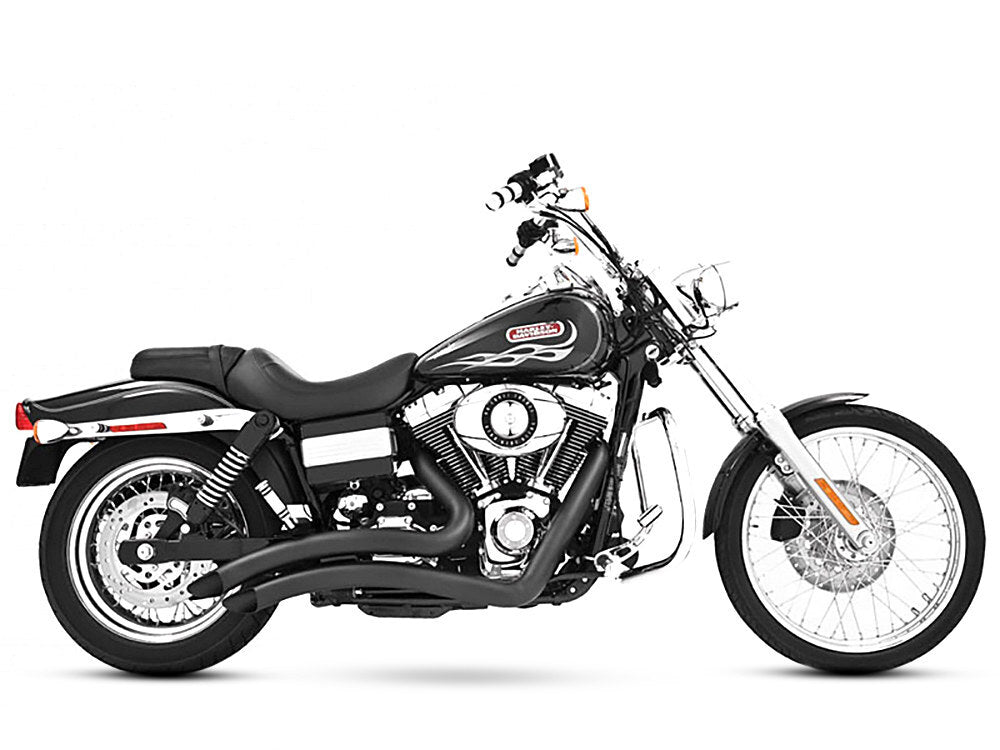 Freedom Performance FPE-HD00259 Sharp Curve Radius Exhaust Black for Dyna 91-05
