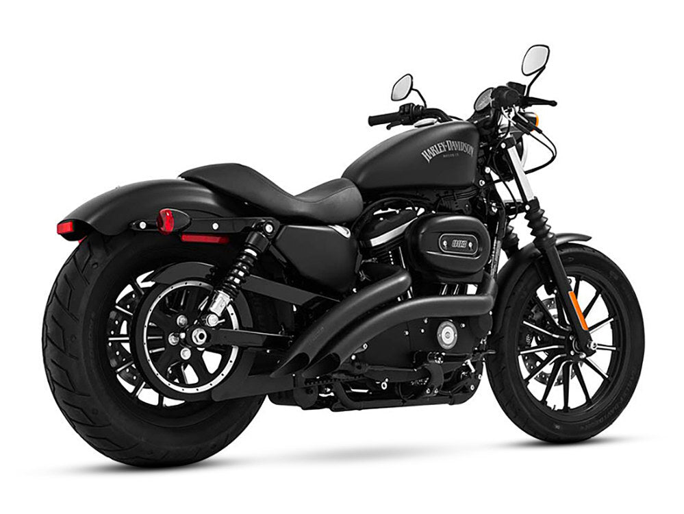 Freedom Performance FPE-HD00381 Radical Radius Exhaust Black w/Black End Caps for Sportster 86-21
