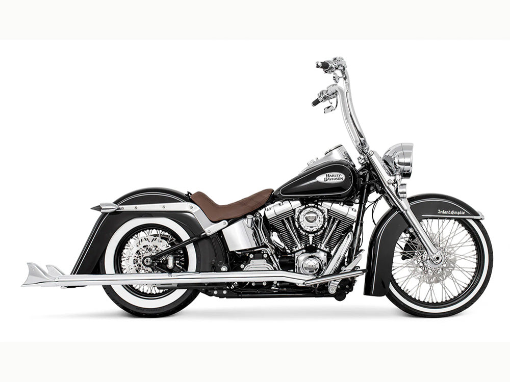 Freedom Performance FPE-HD00450 39" True Dual SharkTail Exhaust Chrome for Softail 97-06