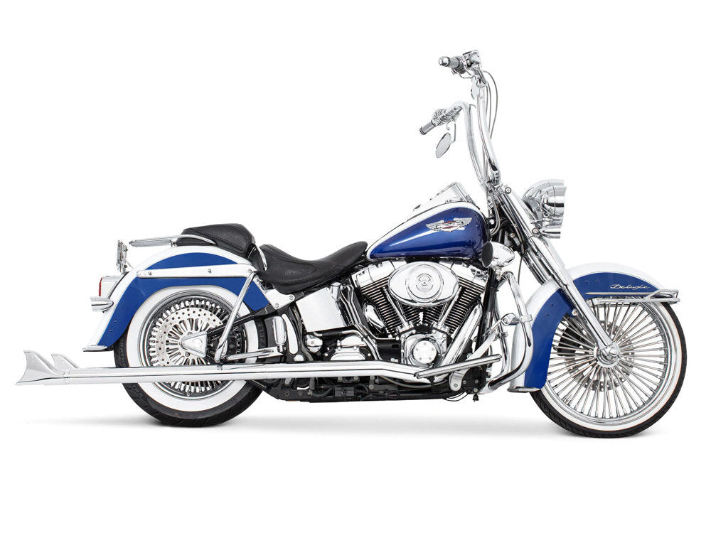 Freedom Performance FPE-HD00452 True Dual 39" SharkTail Exhaust Chrome for Softail 07-17