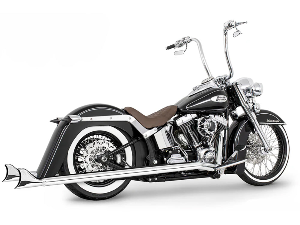 Freedom Performance FPE-HD00587 42" Replacement SharkTail Muffer Set Only Chrome for Softail 97-17 w/Freedom SharkTail Exhaust Systems
