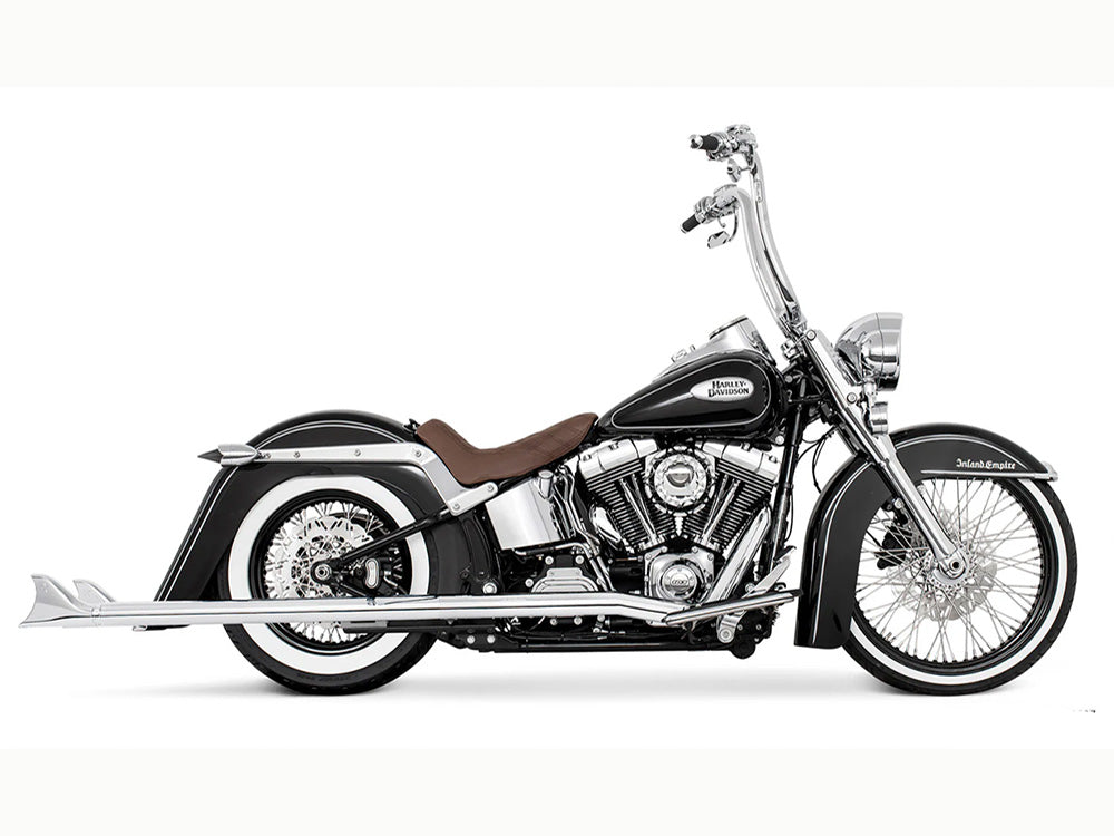 Freedom Performance FPE-HD00689 42" True Dual SharkTail Exhaust Chrome for Softail 07-17