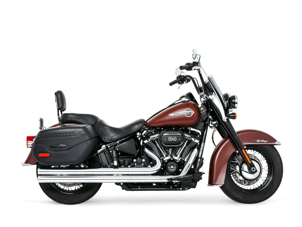 Freedom Performance FPE-HD00751 Independence Long Exhaust Chrome w/Chrome End Caps for Softail 18-Up