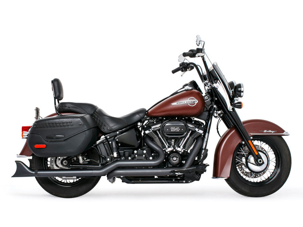 Freedom Performance FPE-HD00768 True Dual 33" SharkTail Exhaust Black for Softail 18-Up