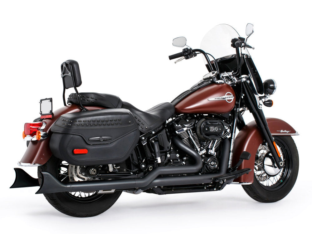 Freedom Performance FPE-HD00768 True Dual 33" SharkTail Exhaust Black for Softail 18-Up