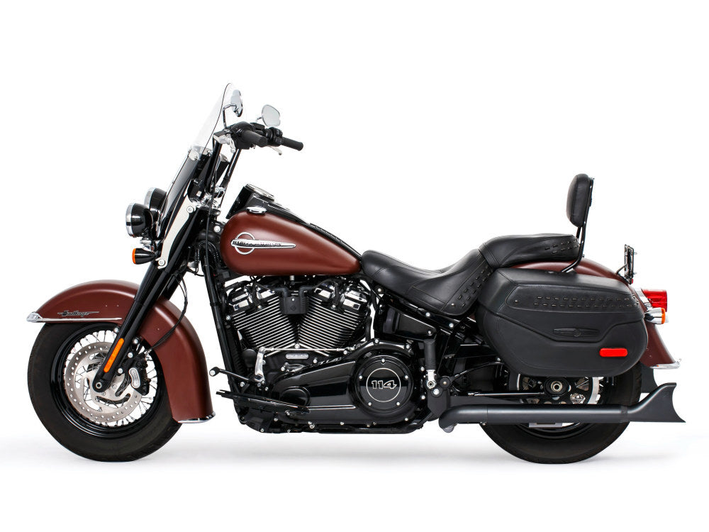 Freedom Performance FPE-HD00768 True Dual 33" SharkTail Exhaust Black for Softail 18-Up