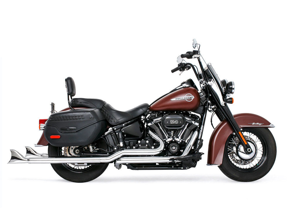 Freedom Performance FPE-HD00771 True Dual 39" SharkTail Exhaust Chrome for Softail 18-Up