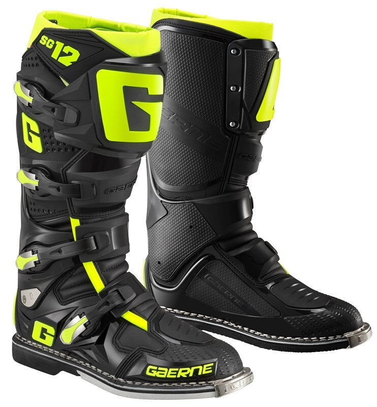 Gaerne SG-12 Black/Yellow Boots - EasyR