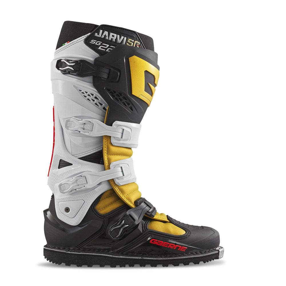 Gaerne SG-22 Jarvis 50th Anniversary Edition White/Black/Gold Boots
