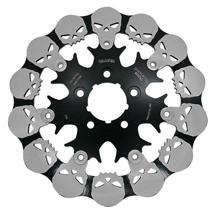 Galfer USA GAL-DF681FRH 11.5" Rear Skull Floating Round Disc Rotor for Big Twin 00-Up/Sportster 00-10