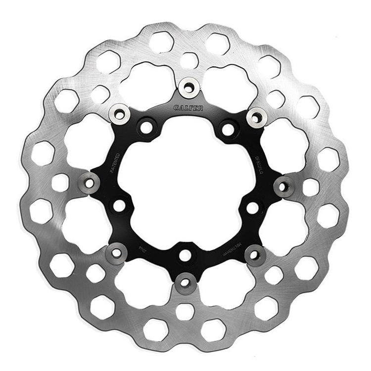 Galfer USA GAL-DF822FLQ 11.8" Rear Floating Cubiq Disc Rotor Black for V-Rod 06-17