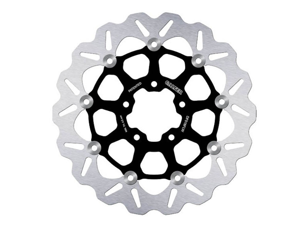 GBrakes GB-GBD9018X 11.8" Front or Rear Wave Floating Disc Rotor w/Black Carrier for Indian Scout 15-Up