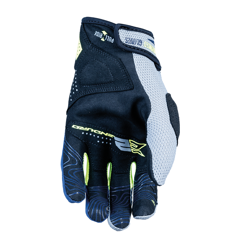 Five E2 Grey/Fluro Yellow Gloves