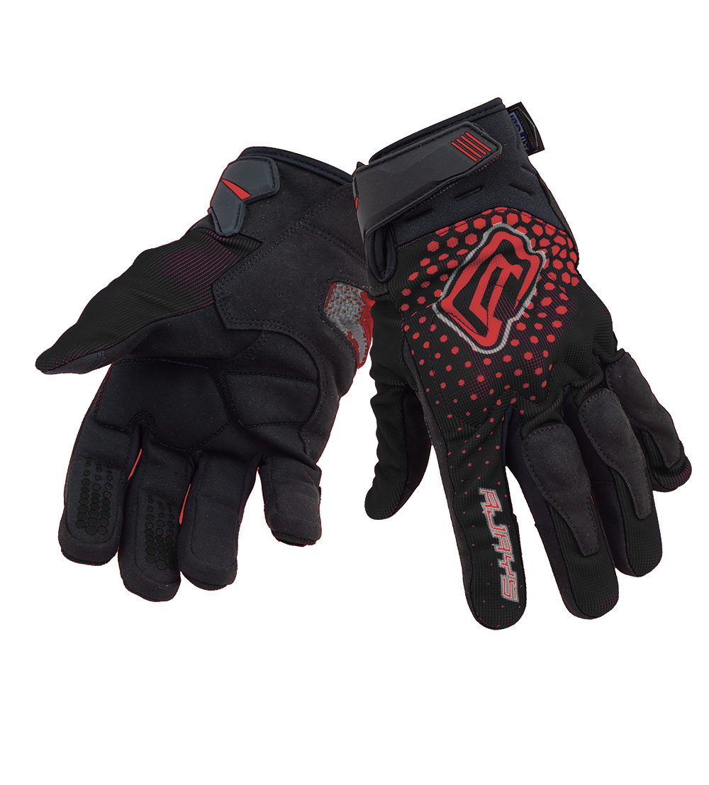 Rjays Dune Black/Red Gloves - EasyR