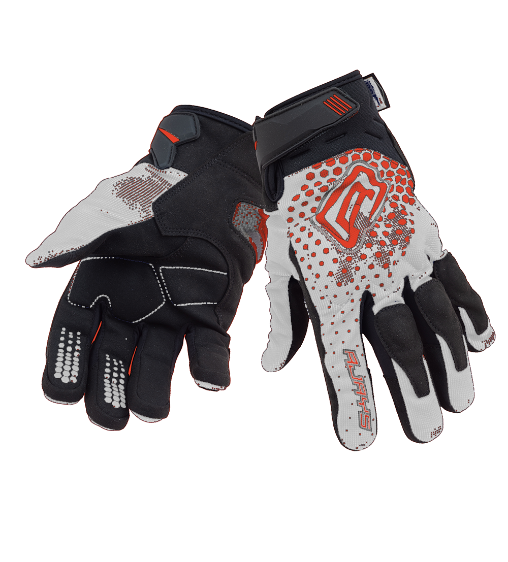 Rjays Dune Black/White/Orange Gloves - EasyR