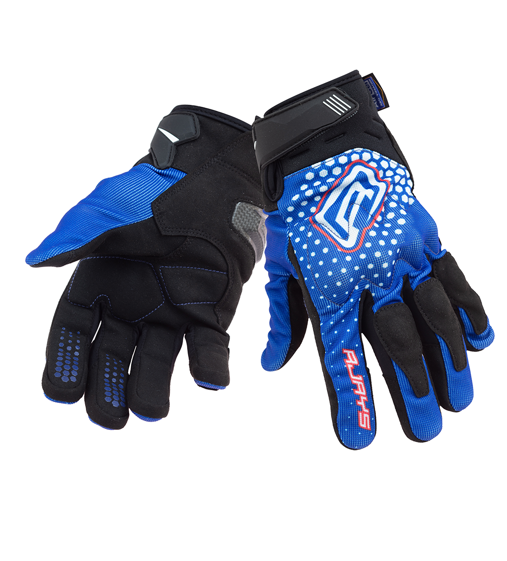 Rjays Dune Blue/White/Red Gloves - EasyR