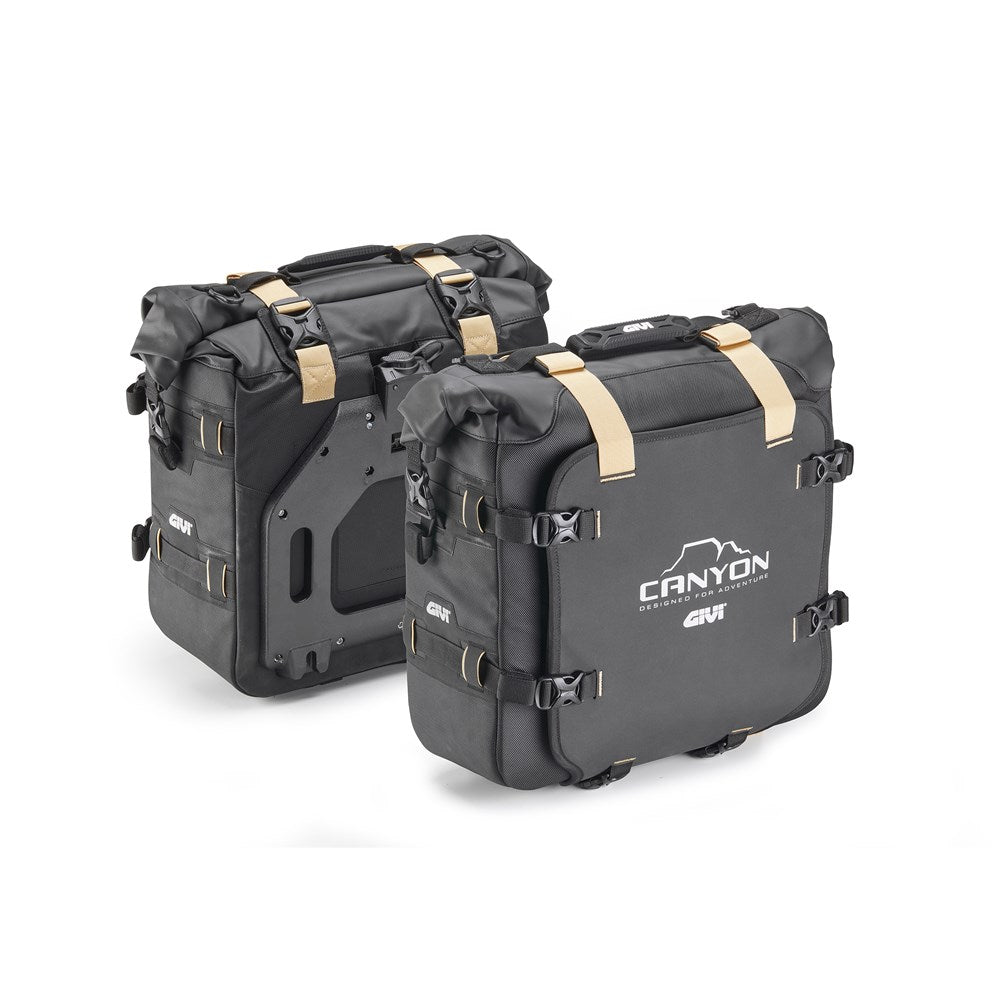 Givi GRT720B Canyon 25L+25L Monokey Side Bags for Monokey Fixing System