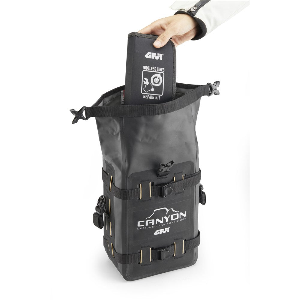 Givi GRT722B Canyon 8L Waterproof Cargo/Crash Bar Bag