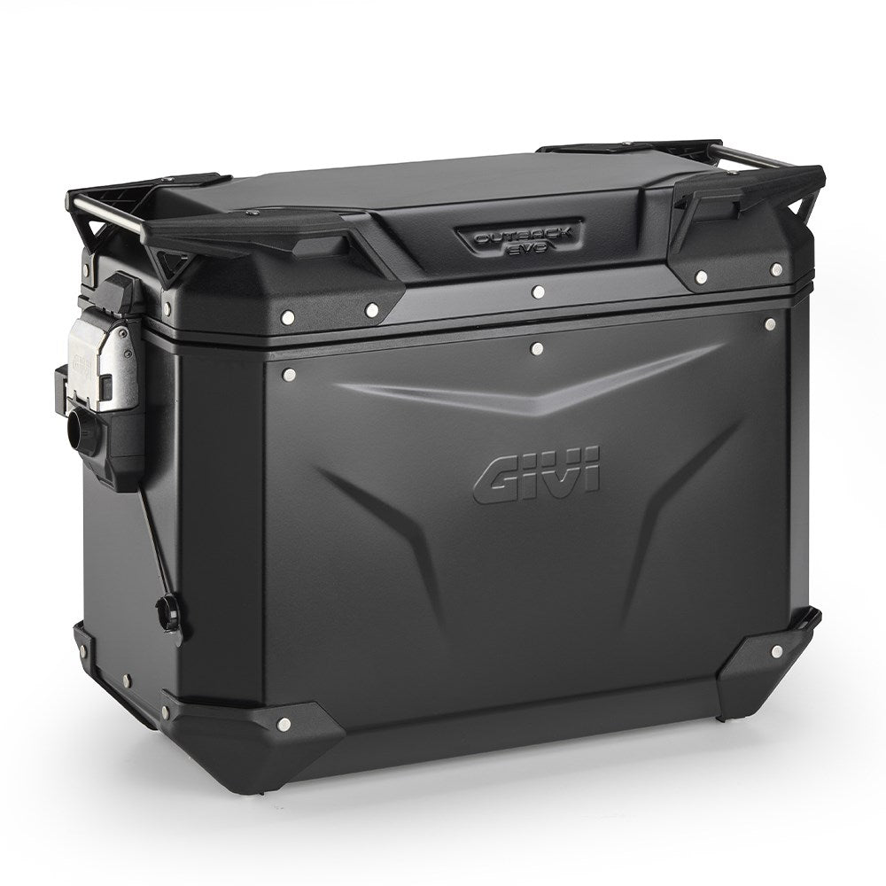 Givi GVOBKEV44BR Trekker Outback Evo Smart 44L Alloy Black Right Side Case (Sold Without Lock)