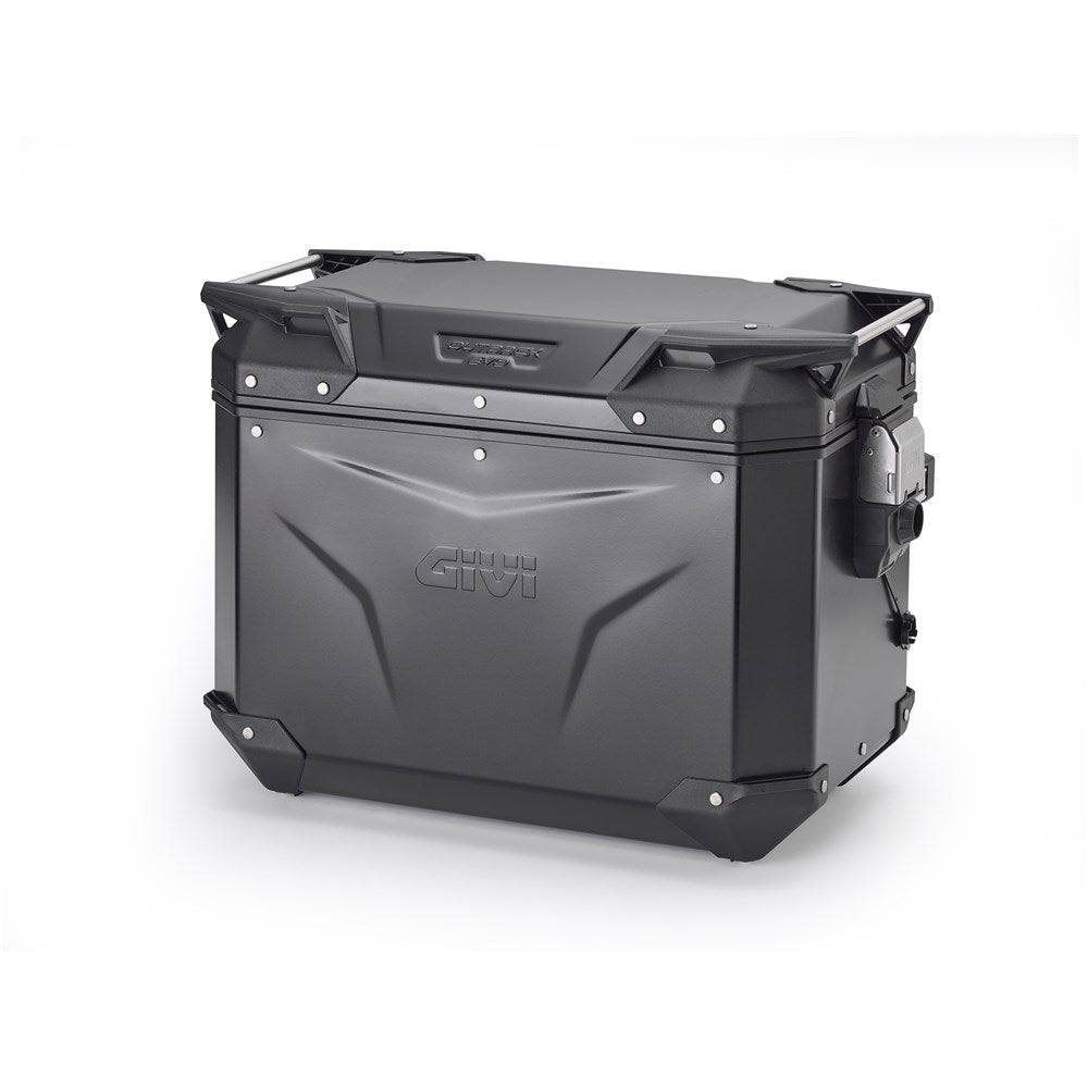 Givi GVOBKEV48BL Trekker Outback Evo Smart 48L Alloy Black Left Side Case (Sold Without Lock)