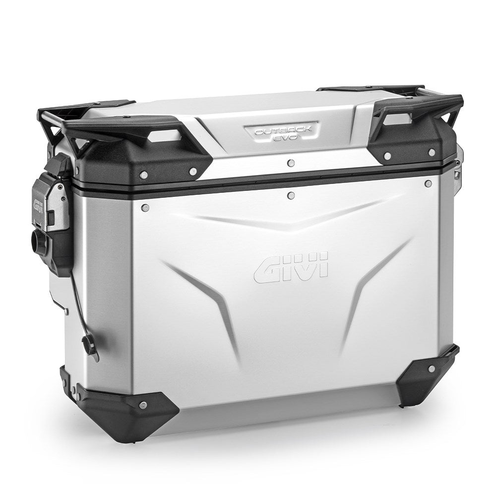 Givi OBKEVS33AAR Trekker Outback Evo Smart 33L Contoured Alloy Anodized Right Side Case