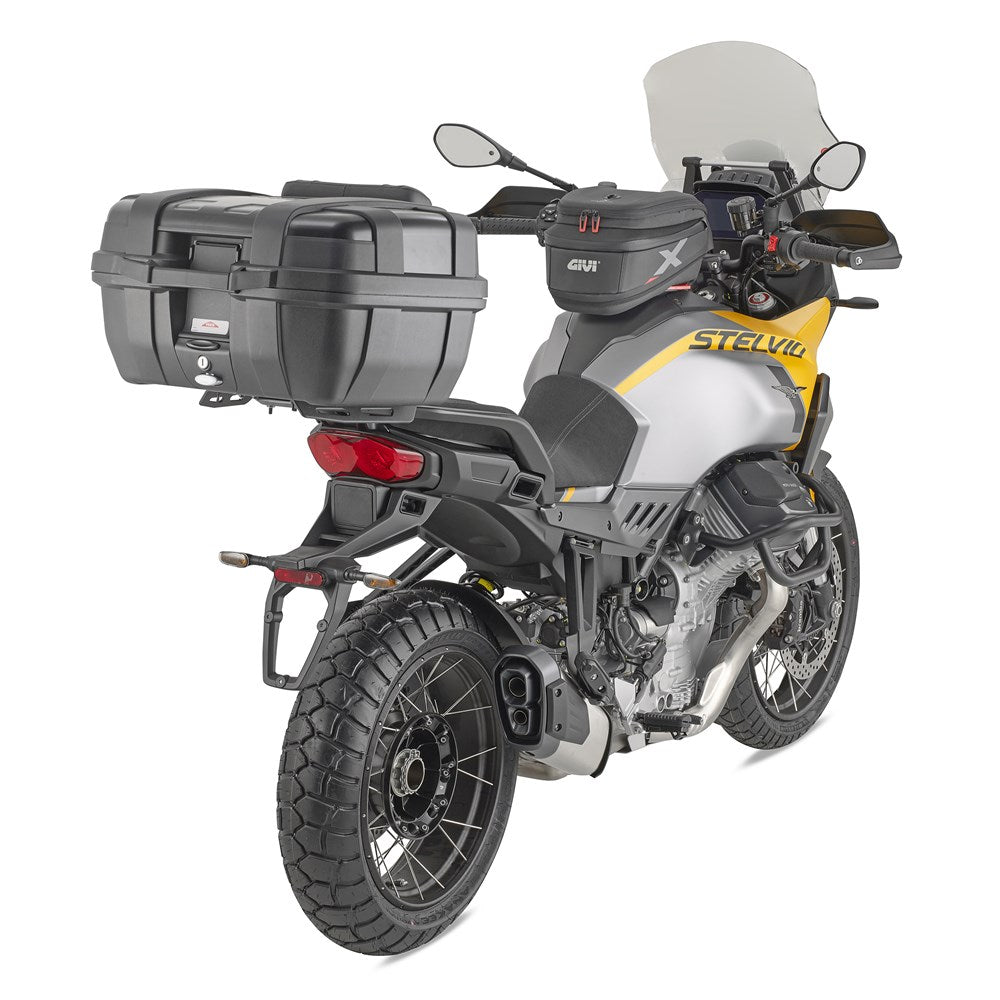 Givi GVSRA8208 Aluminum Top Case Rear Rack for Moto Guzzi Stelvio 1000 24-25 w/Monokey Top Case