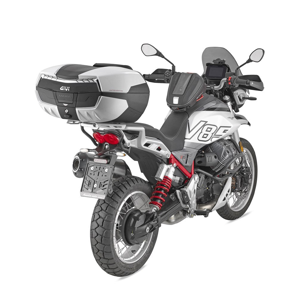 Givi GVSRA8209 Aluminum Top Case Rear Rack for Moto Guzzi V85 TT 24-25 w/Monokey Top Case