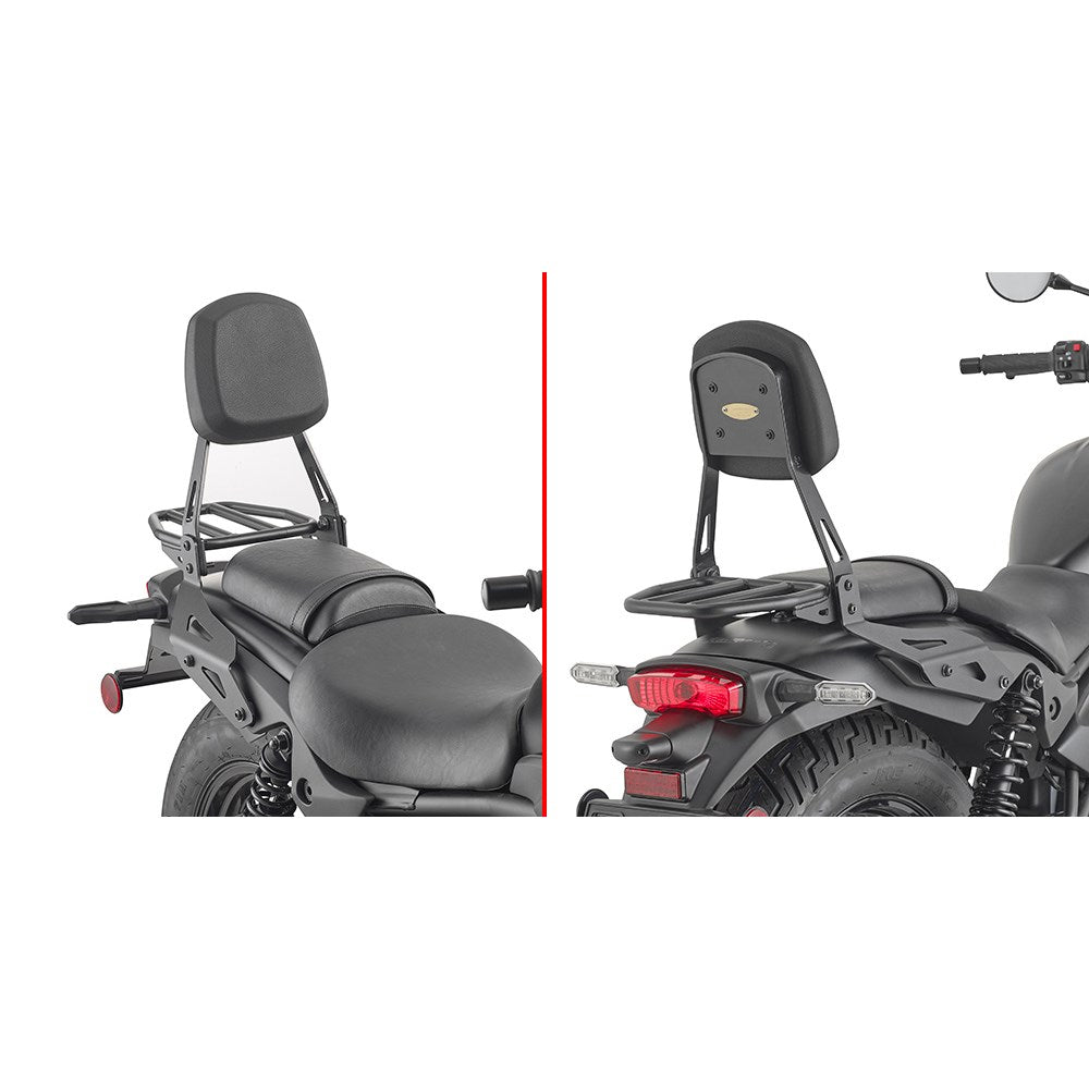 Givi TS4134C Backrest w/Detachable Rack for Kawasaki Eliminator 500 24-Up