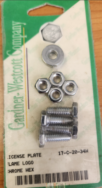 Gardner-Westcott GW17C2034H License Plate Mount Fits All (includes Flat Washers & Hex Nuts) - CC1I (