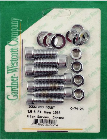 Gardner-Westcott GWC7425 Kickstand Mount Bolts Big Twin FL - CC1I