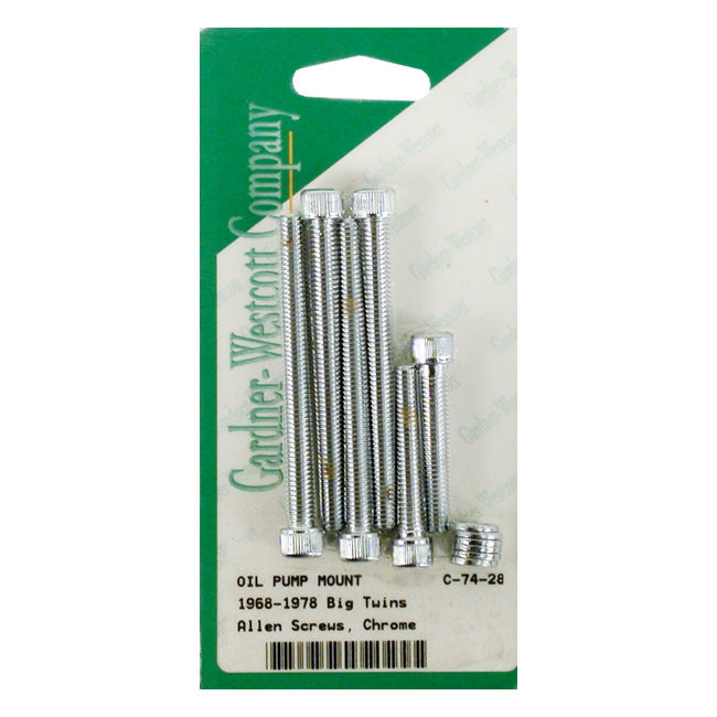 Gardner-Westcott GWP7428 Oil Pump Bolts 74CU 68-78 - CC1I